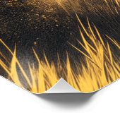 Cheetah in de sprint perfect poster (Hoek)