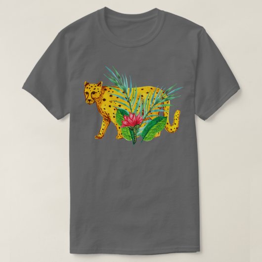 Cheetah in het onkruid t-shirt (Design voorkant)