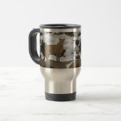 Cheetah in Snow Travel Mug Reisbeker (Voorkant links)