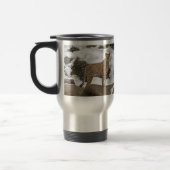 Cheetah in Snow Travel Mug Reisbeker (Links)