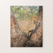 Cheetah in Tree Puzzle Legpuzzel (Verticaal)