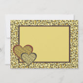 Cheetah Invitation Kaart (Voorkant)