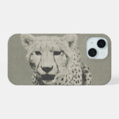 Cheetah iPhone 15 Case (Achterkant horizontaal)