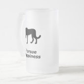 Cheetah jaagt geluk na matglas bierpul (Voorkant links)