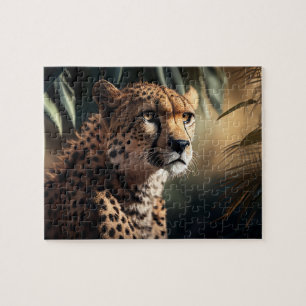 Cheetah Jigzaag Puzzle - Oerwoud Legpuzzel
