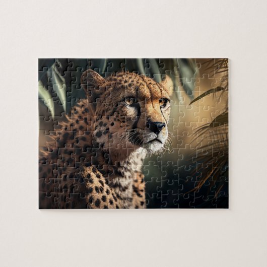 Cheetah Jigzaag Puzzle - Oerwoud Legpuzzel (Horizontaal)