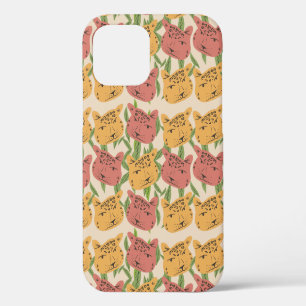 Cheetah Jungle Planten Groene Koralen Groen iPhone 12 Pro Hoesje