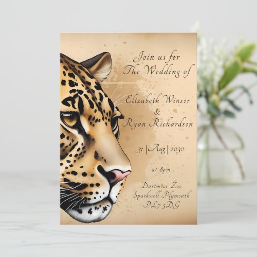 Cheetah Kaart (Staand voorkant)