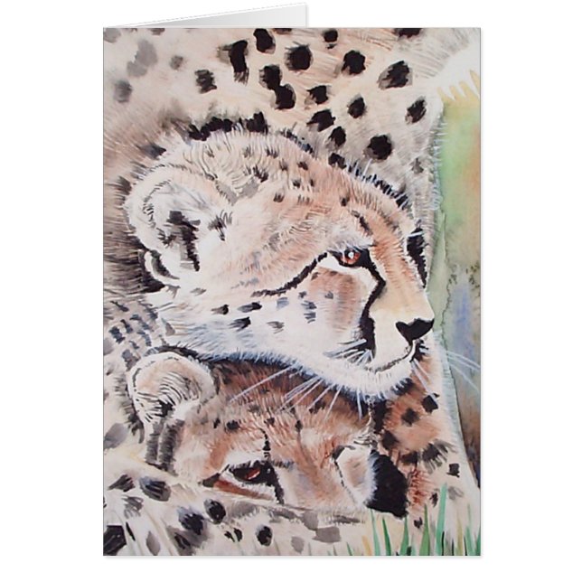 Cheetah-Kaart van Molly Harrison ~ Blank (Voorkant)
