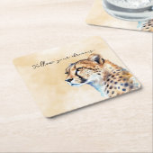 Cheetah Kartonnen Onderzetters (Schuin)