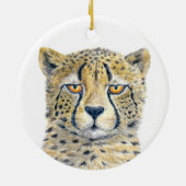 Cheetah Keramisch Ornament (Achterkant)