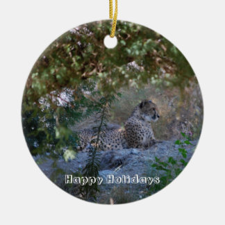 cheetah keramisch ornament