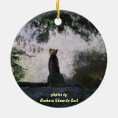 cheetah keramisch ornament (Achterkant)