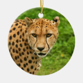 Cheetah Keramisch Ornament (Voorkant)