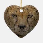 Cheetah kerstversiering keramisch ornament (Achterkant)