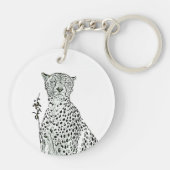 Cheetah key ring sleutelhanger (Achterkant)