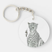 Cheetah key ring sleutelhanger (Voorkant)