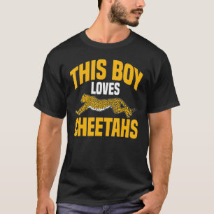 Cheetah Kids Deze Jongen Houdt van Jachtluipaarden T-shirt