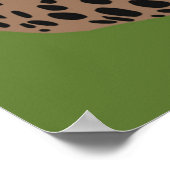 cheetah kijkt en onderaan poster (Hoek)