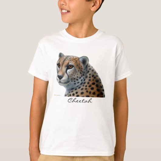 Cheetah Kinder T-Shirt (Voorkant)