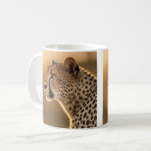 Cheetah koffie mok afrikaans dier wilde dieren gro (Voorkant links)