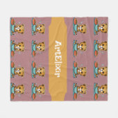 Cheetah kookpatroon fleece deken (Voorkant (Horizontaal))