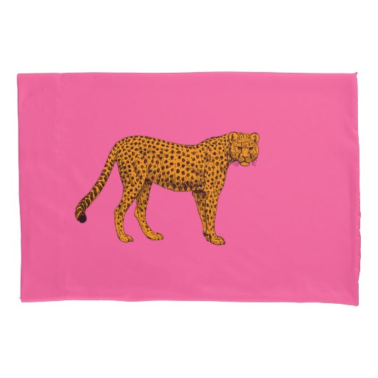 Cheetah Kussensloop (Voorkant-Links)