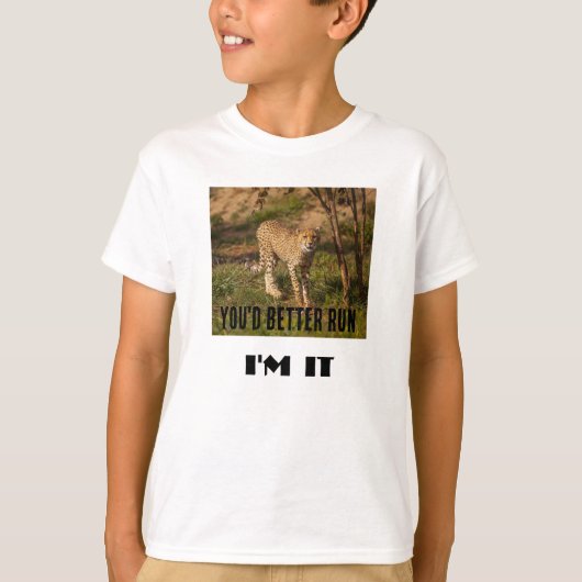 Cheetah LABEL T-shirt (Voorkant)