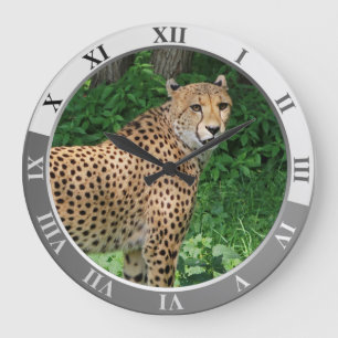 Cheetah Large Clock Grote Klok