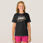 Cheetah Leopard Animal Print Lip Bite T-Shirt (Voorkant volledig)