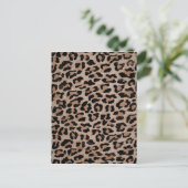 cheetah leopard briefkaart (Staand voorkant)