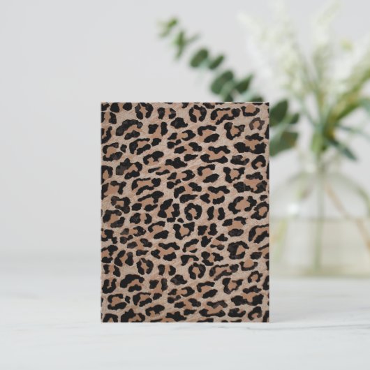 cheetah leopard briefkaart (Staand voorkant)