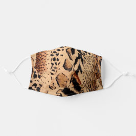 Cheetah Leopard Jaguar Animal Print Stoffen Mondkapje