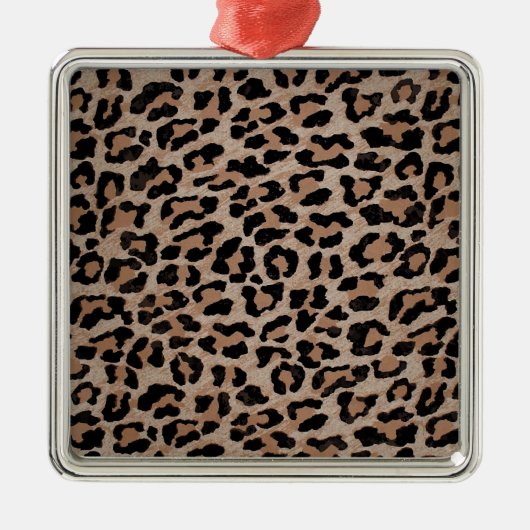 cheetah leopard metalen ornament (Voorkant)