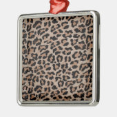 cheetah leopard metalen ornament (Links)