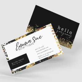 Cheetah Leopard Print Hallo geweldige elegant Visitekaartje