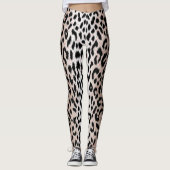 Cheetah Leopard Print met twee tongen Leggings (Voorkant)