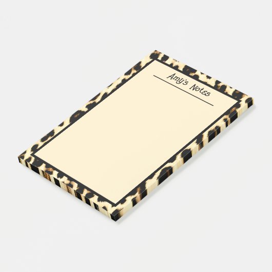 Cheetah Leopard Print Tan Light Brown Post-it® Notes (Schuin)