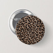 cheetah leopard ronde button 5,7 cm (Voorkant /achterkant)