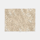 Cheetah Leopard Skin Print Pattern Fleece Deken (Voorkant (Horizontaal))