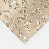 Cheetah Leopard Skin Print Pattern Fleece Deken (Hoek)