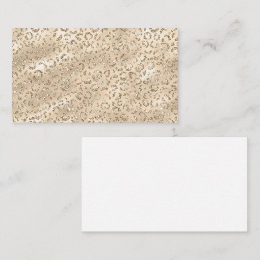 Cheetah Leopard Skin Print Pattern Visitekaartje (Voorkant / Achterkant)