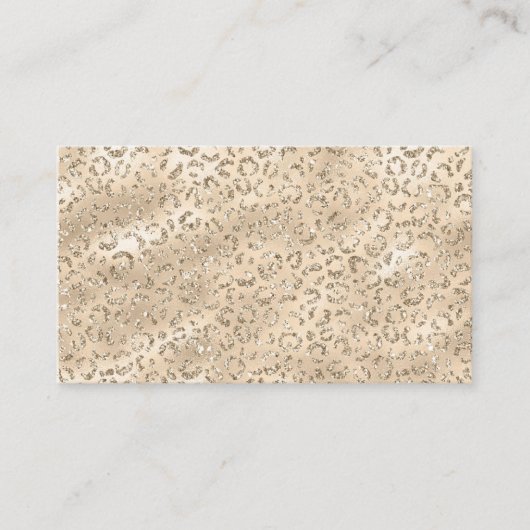 Cheetah Leopard Skin Print Pattern Visitekaartje (Voorkant)
