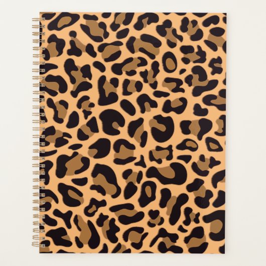 Cheetah Leopard Spots Wild Animal Print Planner (Voorkant)
