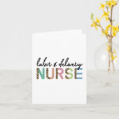 Cheetah leopard, verpleegkundige voor arbeid en le kaart (Gele Bloem)