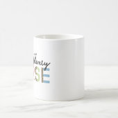 Cheetah leopard, verpleegkundige voor arbeid en le koffiemok (Center)