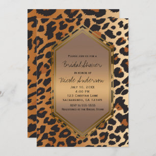 Cheetah Leopard Wild Animal Print Exotic Kaart
