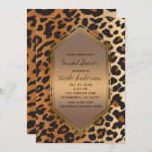 Cheetah Leopard Wild Animal Print Exotisch Kaart (Voorkant / Achterkant)