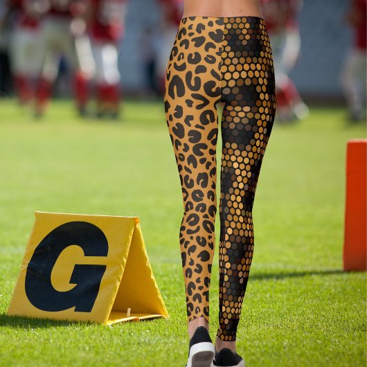 Cheetah Leopard Wildlife Cat Pattern Animal Skin Leggings