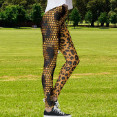Cheetah Leopard Wildlife Cat Pattern Animal Skin Leggings